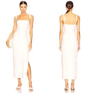 NEW NWOT Bec + Bridge Leora Tuck Maxi Dress In Vanilla Bean